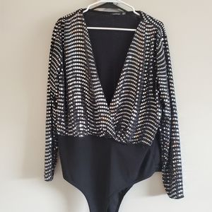 NWOT Sequin Bodysuit